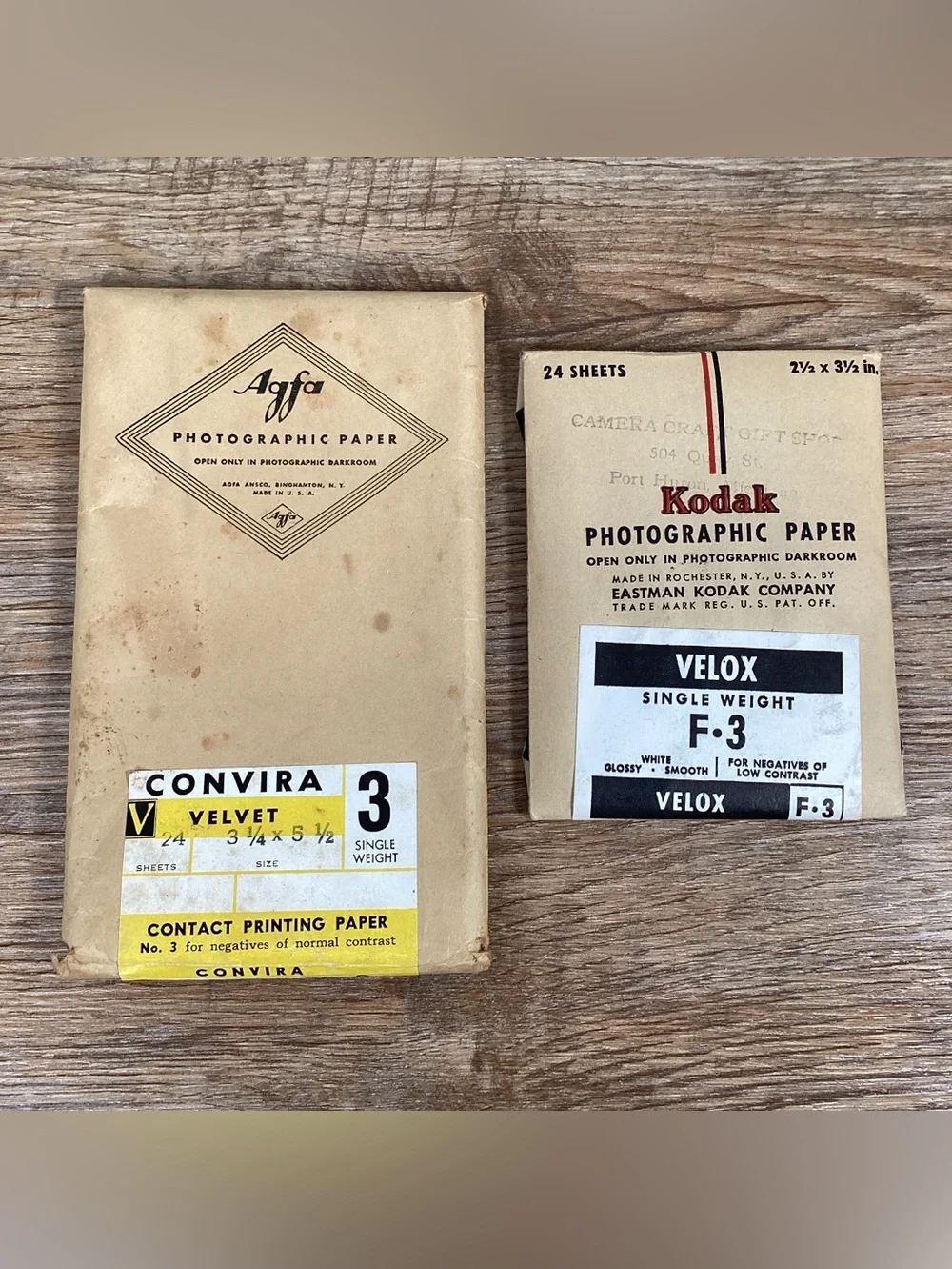 Vintage 1940s Agfa Ansco Darkroom Outfit No. 1A Film Developing Kit